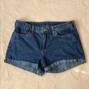 Denim shorts
